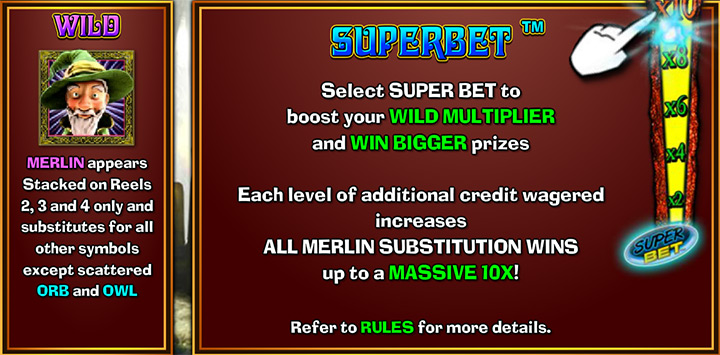 Дикий символ слота Merlin’s Millions